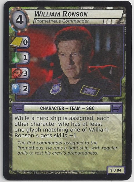 William Ronson, Prometheus Commander